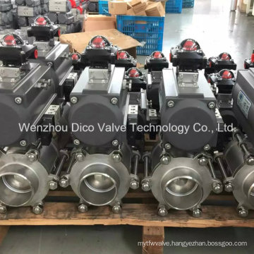 Pneumatic Control Actuator Butt-Weld Ball Valve for Water Treatment